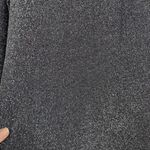 Laura Ashley Gray Metallic Sparkle Shiny Scoop Neck Dressy Blouse Size Small Photo 5