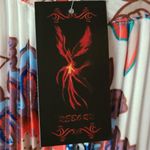 Reborn Bold Floral Tunic Mini Dress M Orange Size M Photo 8