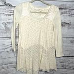 Anthropologie  Meadow Rue SweaterBeige Lightweight Tunic Hi Low Hem SM Photo 0
