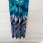 R & M Richards R&M Richard’s Women’s 6 Blue Patterned Maxi Dress Photo 5