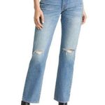 SLVRLAKE Stella High Waist Slim Straight Leg Jeans Badlands Womens Size 26 Blue Photo 0