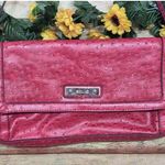 Relic Fossil Hot Pink Ostrich Faux Vegan Leather Shoulder Bag Clutch MINT Photo 0