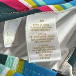 Anne cole Women's Multi Color Colorblocked Stripe Tie Halter Swimsuit Top XS Photo 6