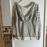 Roxy   Breath Ivory Striped Hoodie Sweater​​ Photo 6
