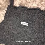 Anthropologie Grey Ribbed Tank Photo 0