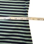 FP Beach Free People Beach On The Line Ponte Mini Dress Large Navy Mint Striped Casual Photo 11