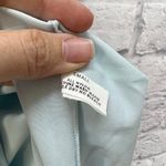 Vintage Shadowline Baby Blue Nylon Robe Lace Floral Trim Size S 37" long Button Photo 4