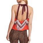 Free People NWT Women's Cool Cabana Cotton Blouse Shirt Top Small Photo 1