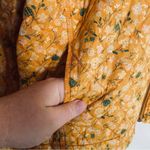Sonoma Women’s  Goods For Life Mustard Yellow Floral Quilted Print Jacket XXL‎ Photo 3