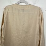 Ralph Lauren Lauren  Linen Boho Peasant Top V Neck Embroidered size Large Photo 7