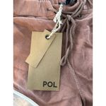 POL  Women's Lounge Shorts Size Small Brown Drawstring Trim Casual NWT Photo 4