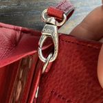 Brighton  Red Croc-Embossed Leather Wristlet Photo 10