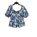 Caroline Constas Floral Tops White Size L Photo 1