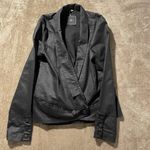 7 For All Mankind  Blazer Womens Black Long Sleeve Tuxedo Size Medium Photo 0