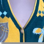 Vintage 90s Green Bay Packers Football Knit Cardigan Sweater Small Cheesehead Photo 3