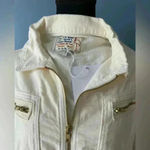 Free People NWT  Sandrine Rose Coveralls Denim Jumpsuit ~ Snow ~ Small Photo 1