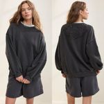 Aerie Keep It Light Crochet Crew Sweatshirt Photo 1