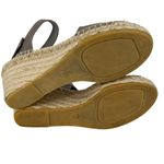Vince Sophie Espadrille Sandals 10 Taupe 3.5" Wedge Heels Photo 4