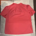 SheIn Rafferiza Pink Pleated Mock Neck Top L Coquette Girl Coconut Bubblegum Photo 4