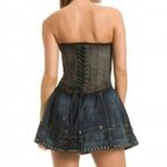 Guess  Project Runway “Natazha” Corset Lace-up Studded Denim Dress Size 1 (XS) Photo 1