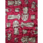 Vintage Collection XIIX Ltd 100% Silk 15" Square Scarf Hankie Handkerchief Red Photo 2