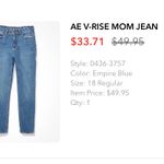 American Eagle V rise mom jean Photo 3