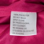 Mac Duggal Asymmetrical Draped Long Sleeve Mini Dress Magenta Size 2 Pink Photo 7