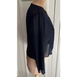 Connected Apparel Vtg  Navy Mesh Shrug‎ Balletcore Fairy Whimsy Photo 1