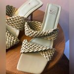 Minty Green Double Braided Strap Kitten Heels Womens Size 6 Photo 4