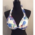 Rachel Roy  Floral Halter Binkini Top Womens Size Large L Photo 0