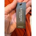 NWT Liverpool Terracotta Long Sleeve Side Slit Top Size L Orange Size L Photo 2