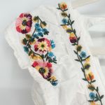 Urban Outfitters  Womens Boho Festival Floral Embroidered‎ Ruffle Dress Size S Photo 4
