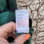 Urban Outfitters BDG "Courtney" tie front green black plaid flannel shirt SMALL Photo 5