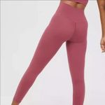 Aerie NWT Offline by real me lace up 7/8 leggings size M red Dusty rose/pink Photo 1
