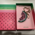 Betsey Johnson Pink and Green Watermelon Keychain NIB Photo 1