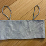 Silver Sparkly Bra Top Size M Photo 0