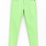 Current/Elliott CURRENT / ELLIOT Lime Green The Stiletto Denim Skinny Jeans Photo 1