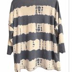 CHARLIE B Women's Blue and White Tie Dyed Striped Long Sleeve Top NWOT Size undefined Photo 1