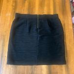 Alfani  Skirt 20W Black Pencil Skirt Texture Stripes Lined Back Zip Photo 4