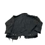 SUNSET + SPRING embellished denim jacket Black Photo 3