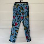Pam & Gela  Women’s Small Blue Floral Pants Joggers Track Pants Photo 2