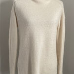 Loft Cream Ribbed Mock Neck Chunky Sweater size XS Cozy Soft Girl Minimalist Photo 0