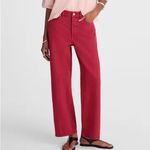 Madewell Low Slung Baggy Crop Jeans Dark Rosette Rigid Denim Size 25 Photo 3