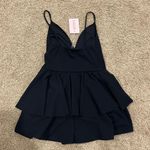 Missguided Black Ruffle Romper Photo 1