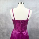 VTG‎ 80s Sequin Dress Gown Womens Size 10 Pink Glam Prom Dressy Gala READ Photo 4