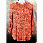 Mason & Belle Button & Loop Closure Tunic Rustic Floral size S Photo 0