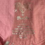 Wrangler  47 Pink Western Shirt Long Sleeve Large Cotton Embroidered Metal Button Photo 3