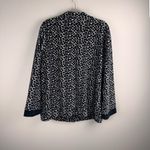 CB Plus‎ Casual Women’s Sz 1X Full Zip Animal Print Jacket Velour Soft Cozy Black Photo 1