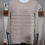 United Colors Of Benetton Stile Benetton ruffled layered neutral top Photo 0