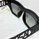 Versace  53mm Irregular Sunglasses VE4432U Black NEW Photo 11
